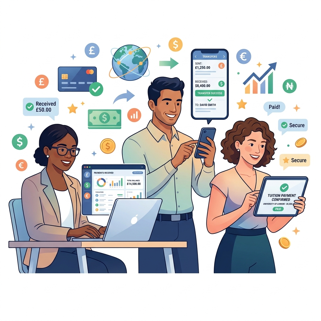 People managing finances with Arkad